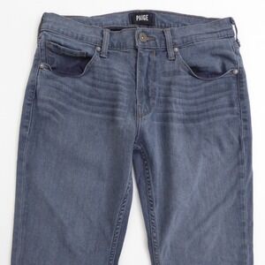 PAIGE Mens Federal Jeans Muted Blue Slim Straight Denim Size 30 x 28